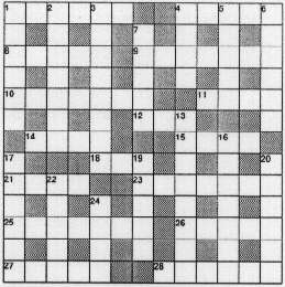 Crossword puzzle