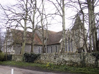 side view of the church