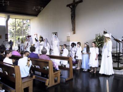 Wedding gown parade finale