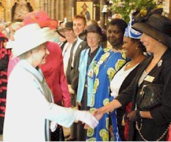 The Queen meeting World Wide Presidents of the MU